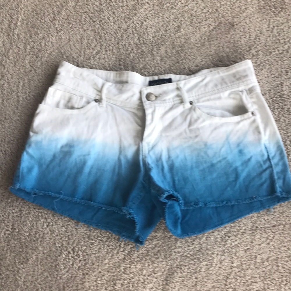 Ombré stretch denim shorts sz 9